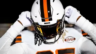 The Cleveland Browns will wear a white helmet for the first time since 1951.
