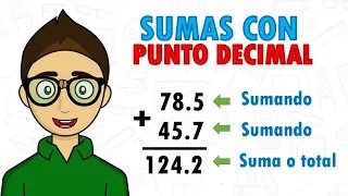 SUMAS CON PUNTO DECIMAL Super Facil - Para principiantes