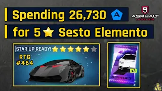 Asphalt 9 | Spending 26,730 Tokens for 5 STARS Sesto Elemento | RTG #464