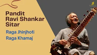 Raga Jhinjhoti and Raga Khamaj | Sitar by Pandit Ravi Shankar and assisted by Shubho Shankar