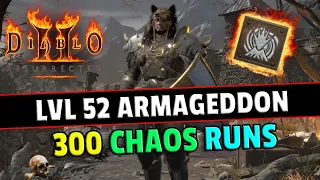 This physical/fire elemental druid build melts everything !! 300 Chaos runs - Diablo 2 resurrected