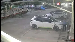 Choque em carro elétrico