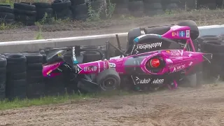 Simon Pagenaud Major Crash 2023-07-01 Mid Ohio ! Walk away without scratch!!