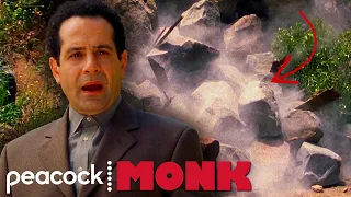 Monk and Sharona Trapped in Cave | Monk