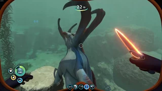 Killing the Reaper Leviathan in Subnautica