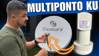 Sistema Multiponto Banda Ku CENTURY: Novo LNBF KU NOVA PARABÓLICA