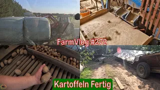 Farmvlog #272: Abschluss Kartoffelernte | Grubbern | Siloballen Transport