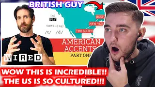British Guy Reacts to Accent Expert Gives a Tour of U.S. Accents - (Part One) | WIRED