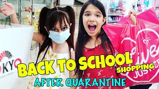 BACK TO SCHOOL SHOPPING After Quarantine! Getting ready for Middle School | Emily and Evelyn
