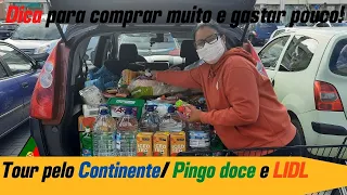 Compras de Mercado *Tour pelo Continente, Pingo Doce e LIDL.