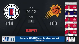 Clippers @ Suns WCF Game 5 | NBA Playoffs on ESPN Live Scoreboard