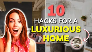 Get a LUXURY Home on a BUDGET: 10 DESIGN HACKS You NEED TO TRY! #homedecor #luxuryhomes #decortips