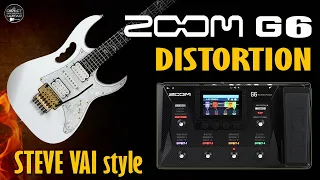 ZOOM G6 Steve Vai style | Wah, Distortion, Delay and Reverb tests. Free Settings.