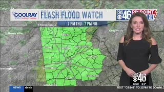 Flash Flood WATCH in effect for several areas of metro Atlanta