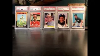 Classic PSA 1980's Baseball Rookie Cards And A HOF Vintage Rookie Card