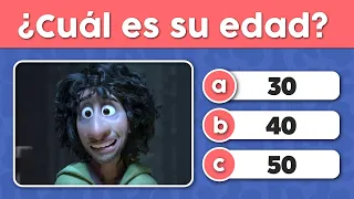 ADIVINA LA EDAD DEL PERSONAJE DE DISNEY! #2😮👀