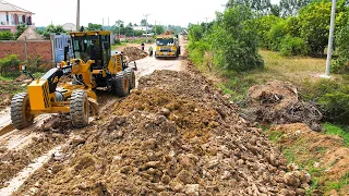 Expert Sub-grade Road Construction Techniques Using a SANY Grader and Compaction with a Road Roller