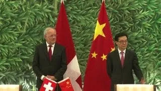 La Chine et la Suisse signent un accord de libre-échange