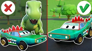 Evil Dinosaur ATTACK the Crocodile Car | Car Repair