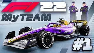 F1 22 MY TEAM CAREER PART 1: Creating a F1 Team, Hiring a NEW Team mate & First Race