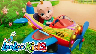 Vehicles Song + Five Little Monkeys 🤩 Rhymes for Babies - Toddler Learning Videos by LooLoo Kids