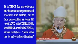 Timeless Wisdom Homily | It is our Destiny to be Persecuted | Most Rev. Socrates B. Villegas, OP, DD