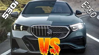 2024 BMW 530i VS 2024 MERCEDES BENZ E-350 , (CAMPARISON VIDEO)