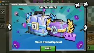 10,000 Subscribers Special Voice Reveal & Free Chests ! In - Hill Climb Racing 2