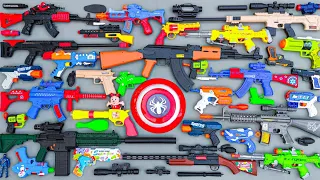 Mengumpulkan Senapan NERF war GUNS, Senapan Pistol, Gear Light AK47 Gun, Sniper Rifle, Spiderman Gun