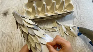 ЁЛОЧКА из Лотков от Яиц / Как сделать елочку своими руками Новогодние поделки из бросового материала