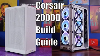 Corsair 2000D Airflow RGB build guide with @corsair iCue Link