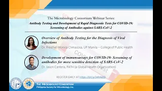 MC Webinar No. 5 - Antibody Testing and Development of Rapid Diagnostic Tests for COVID-19