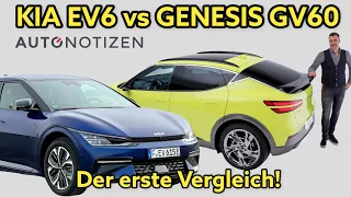 Kia EV6 oder Genesis GV60? Die Brüder des Hyundai Ioniq 5 im ersten Vergleich! Review | Test | 2022
