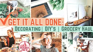 SUMMER Decorate with Me: Indoor & Outdoor + Trader Joe's Haul | Mennonite Mom Life