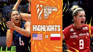 🇺🇸 USA vs. 🇵🇱 POL - Highlights  Phase 2| Women's World Championship 2022