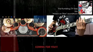 SiM - The Rumbling (Guitar and Real Drum Cover)