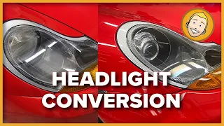 How to UPGRADE HEADLIGHTS on a Porsche 911 996.1 or Boxster 986 | Halogen to Bi-Xenon HID Conversion