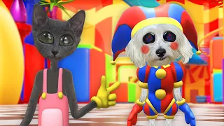 PERRO y GATO ENTRAN al AMAZING DIGITAL CIRCUS en la VIDA REAL !!