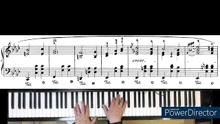 Chopin Waltz no. 5 Ab major, op. 42. A trial to play it on narrower keyboard.