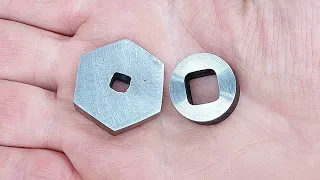 Как сделать квадратное отверстие в металле за 5 минут! Самый простой способ!