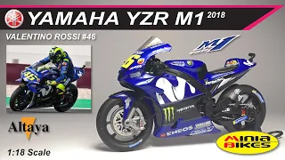 EP409 | VALENTINO ROSSI (2018) | YAMAHA YZR-M1 | ALTAYA | 1:18 SCALE | MOTOGP