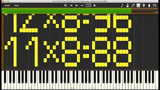 Play The 1-12 Times Tables On The Piano (Synthesia)