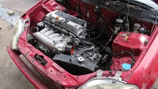 Doing a Quick K Swap In A EK Coupe