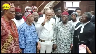 Watch Full Drama As Court Dismisses Nnamdi Kanu’s Fresh Bail Request, Removal From DSS Custody