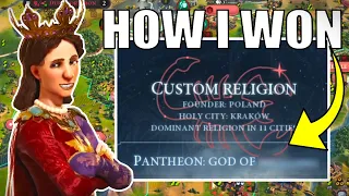 Civ 6 | I Never Knew Just How Powerful This Pantheon Was!!! – (#2 Deity Poland Civilization VI)