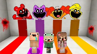 ¡NO ELIJAS LA PUERTA EQUIVOCADA DE LOS SMILING CRITTERS! 🚪😱 BEBE NANI vs POPPY PLAY TIME 3 MINECRAFT