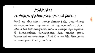 TUJIFUNZE KISWAHILI EP05