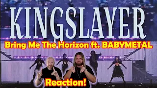 Musicians react to hearing KINGSLAYER ( Bring Me The Horizon ft. BABYMETAL (2023)!