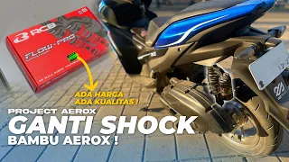 GANTI SHOCK AEROX PAKE RCB FLOW PRO I MODIF NEW AEROX PT.3