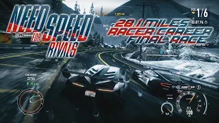 Need For Speed Rivals Racer Career Final Race 28.1 Miles Grand Tour 4K 60fps